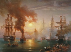 Возвращение в Севастополь эскадры Черноморского флота после Синопского боя