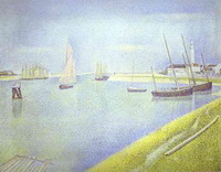 Канал в Гравелине (Ж. Сёра, 1890 г.)