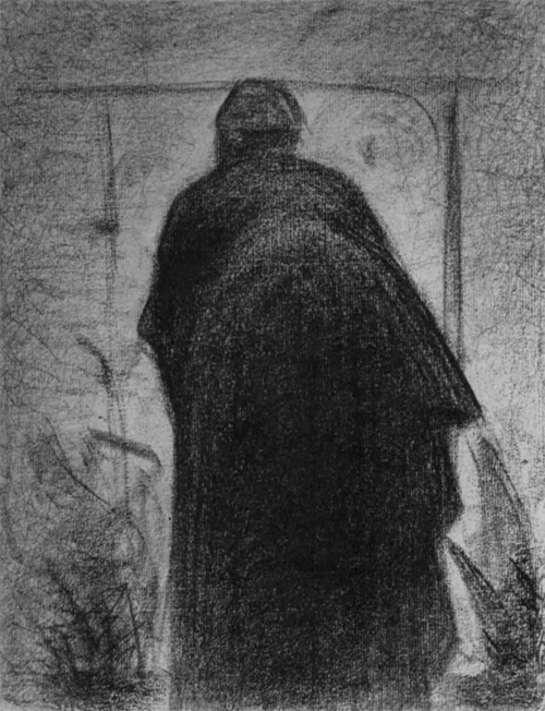 1882 Сёра Ж.П."Согнувшаяся женщина, фигура со спины."