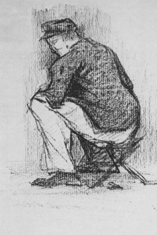1881 Сёра Ж.П."Солдат на складном стуле."