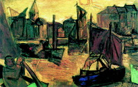 Порт в Остенде (К. Пермеке, 1921 г.)