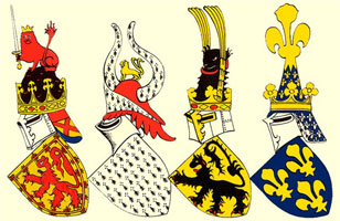 Гербовые щиты королей и герцогов