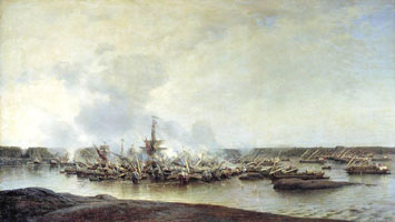 Сражение при Гангуте 27 июля 1714 г. (А. Боголюбов)
