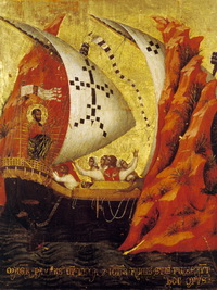 Сцена из жизни св. Марка (П. Венециано, 1345 г.)